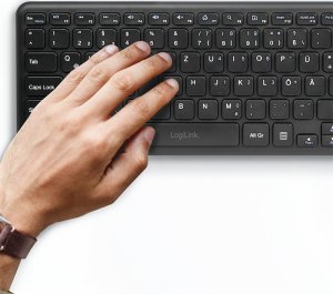 Klawiatura LogiLink LogiLink Tastatur Wireless mit Touchpad, 2,4 GHz, schwarz 17