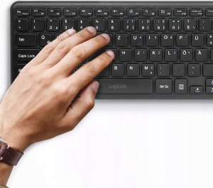 Klawiatura LogiLink LogiLink Tastatur Wireless mit Touchpad, 2,4 GHz, schwarz 7