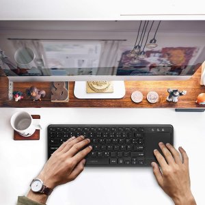 Klawiatura LogiLink LogiLink Tastatur Wireless mit Touchpad, 2,4 GHz, schwarz 9