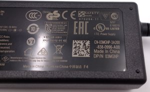 Zasilacz do laptopa Dell 65 W, 2.5 mm, 19 V (3MGNP) 2