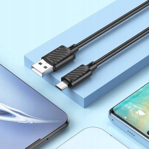 Kabel USB Hoco USB-A - microUSB 1 m Czarny 4