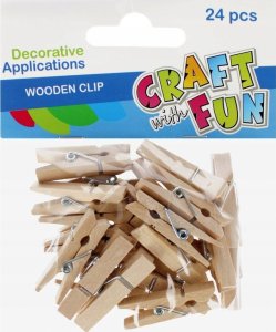 Craft with Fun OZDOBA DEK DREW SPINACZ 24SZT 3,5CM CF 12/96 1