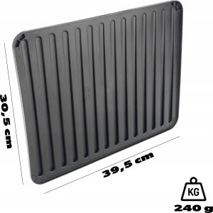 Kadax KADAX Mata Ociekacz Do Naczyń Suszenia Silikonowa Podkładka Suszarka Czarna 3