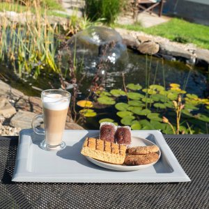 Kadax KADAX Taca Barowa Tacka Kuchenna Plastikowa Kelnerska Duża Jasny Popiel 3