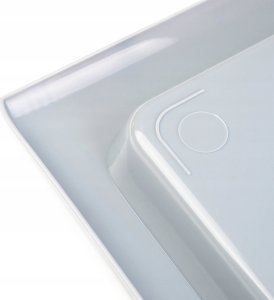 Kadax KADAX Taca Barowa Tacka Kuchenna Plastikowa Kelnerska Duża Jasny Popiel 8