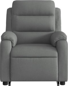 vidaXL vidaXL Podnoszony fotel rozkładany, ciemnoszary, obity tkaniną 8