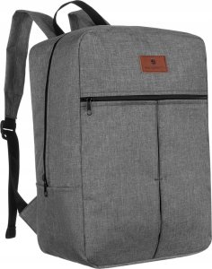 Plecak turystyczny Beltimore Plecak podróżny lekki bagaż podręczny unisex szary kabinówka samolotowy GBP10 1