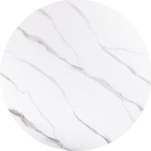 Signal Stół ALTO II FI80 biały efekt marmuru/czarny 2