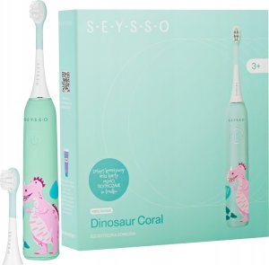 Szczoteczka Seysso Kids Dinosaur Coral Zielona 7