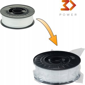 3DPower Filament 3DPower Basic PLA 1.75mm Biały 1kg 4