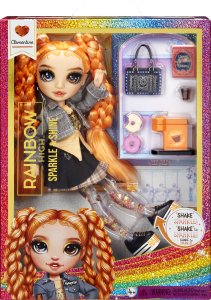 MGA Lalka Rainbow HighSparkle & Shine Fashion CLEMENTINE (Orange) 2