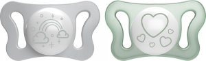 Chicco 156276 SMOCZEK PHYSIO MICRO ŚWIECĄCY SILIKONOWY 0-2  2SZT 3