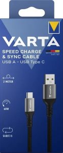 Kabel USB Varta Varta Ladekabel Speed Charge & Sync USB-A auf USB-C 2 Meter 1