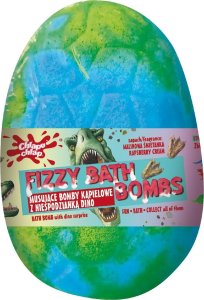 Chlapu Chlap CHLAPU CHLAP Musująca Bomba kąpielowa Jajo Dinozaura z niespodzianką - funky cola 140g 1