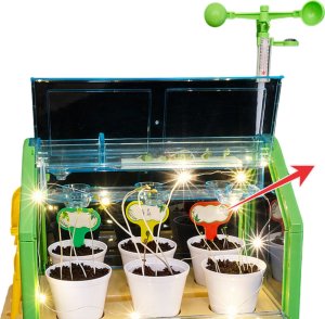 ProNice ZESTAW EDUKACYJNY EKSPERYMENT SZKLARNIA MINI OGRÓD PRAWDZIWY ROŚNIE KWIATY 4