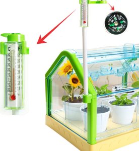 ProNice ZESTAW EDUKACYJNY EKSPERYMENT SZKLARNIA MINI OGRÓD PRAWDZIWY ROŚNIE KWIATY 5