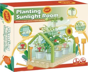 ProNice ZESTAW EDUKACYJNY EKSPERYMENT SZKLARNIA MINI OGRÓD PRAWDZIWY ROŚNIE KWIATY 6