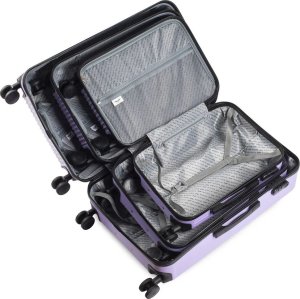 Wings Wings Egret Zestaw 3 walizek podróżnych ABS L,M,S jasnofioletowe 12