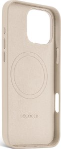Decoded Decoded Leather Backcover - skórzana obudowa ochronna do iPhone 16 Pro Max kompatybilna z MagSafe (clay) 4