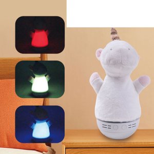 ProNice Pluszowa Lampka Nocna Urocza Miękka Jednorożec Automatyczna Zmiana Kolorów 1