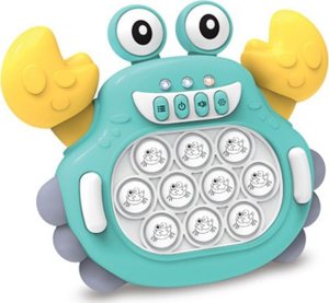 Woopie Gra Pop It Elektroniczna Antystresowa Zręcznościowa Krab Zielony 2