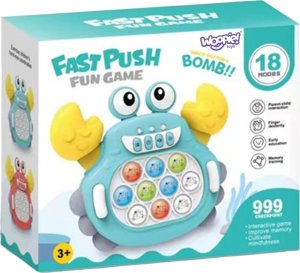 Woopie Gra Pop It Elektroniczna Antystresowa Zręcznościowa Krab Zielony 3