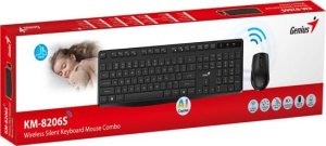 Klawiatura + mysz Genius KM-8206S COPILOT, zestaw klawiatura Cz/Słow, klasyczna, 2.4 [Ghz], bezprzewodowa, czarna 3