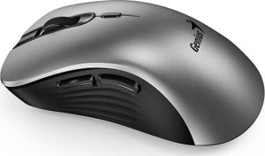 Mysz Genius Mysz bezprzewodowa, Genius Ergo 8100S AI, srebrno-czarna, optyczna, 1600DPI 3