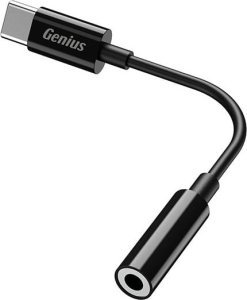 Adapter USB Genius ACC-C100 USB-C - Jack 3.5mm Czarny  (32590012400) 2