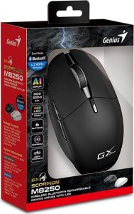 Mysz Genius Mysz bezprzewodowa, Genius GX GAMING Scorpion M8250 AI, czarna, optyczna, 3200DPI 6