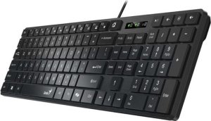 Klawiatura Genius Genius SlimStar 126 COPILOT, klawiatura CZ/SK, klasyczna, przewodowa (USB), czarna 3