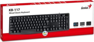 Klawiatura Genius Genius KB-117 COPILOT, klawiatura CZ/SK, klasyczna, wodoodporny rodzaj przewodowa (USB), czarna, nie 6