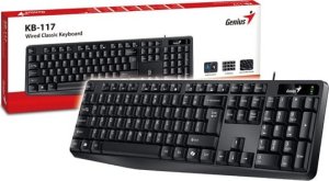Klawiatura Genius Genius KB-117 COPILOT, klawiatura CZ/SK, klasyczna, wodoodporny rodzaj przewodowa (USB), czarna, nie 7
