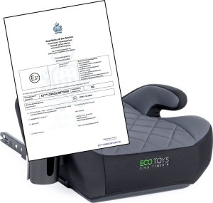 Fotelik samochodowy Ecotoys Podkładka ISOFIX samochodowa siedzisko dla dzieci i-SIZE uchwyt na napoje wzrost 125-150 cm ECOTOYS 11