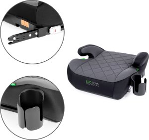Fotelik samochodowy Ecotoys Podkładka ISOFIX samochodowa siedzisko dla dzieci i-SIZE uchwyt na napoje wzrost 125-150 cm ECOTOYS 7