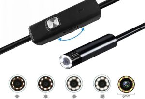 LTC Kamera endoskopowa, inspekcyjna Obiektyw 8/7/5,5mm USB/C/Micro (3.5 m) 3