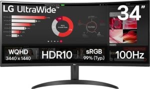 Monitor LG UltraWide 34WR50QK-B 1