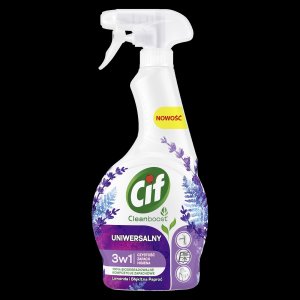 Unilever CIF Cleanboost 3W1 Uniwersalny spray do czyszczenia Lawenda i Błękitna Paproć 500 ml 1