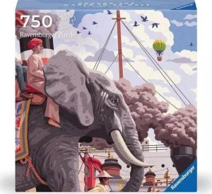 Ravensburger Puzzle 750 Art&Soul Dookoła świata w 80 dni 1