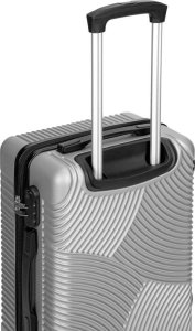 vidaXL Zestaw 4 walizek podróżnych AZORES SREBRNY 4w1 11