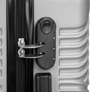 vidaXL Zestaw 4 walizek podróżnych AZORES SREBRNY 4w1 8