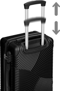 vidaXL Zestaw walizek podróżnych AZORES CZARNY 4w1 13