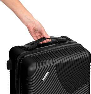 vidaXL Zestaw walizek podróżnych AZORES CZARNY 4w1 18