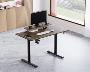 Biurko Ultradesk Highlander Brązowe 120 - 180 cmx60 cm 8