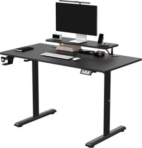 Biurko Ultradesk Biurko, elektycznie regulowany, 120X60 cm, 72-117 cm, HIGHLANDER BLACK, czarny, ULTRADESK 1