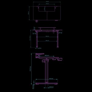 Biurko Ultradesk Highlander Czarne 120 cmx60 cm 10