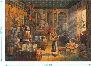 Dodo Puzzle "Księgarnia" 300 Elementów Układanka Zestaw Dla Dzieci I Dorosłych 3