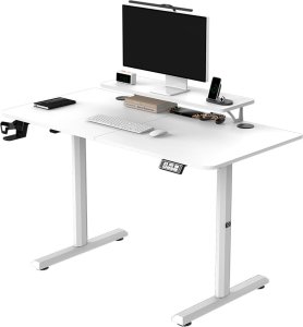 Biurko Ultradesk Biurko, elektycznie regulowany, 120X60 cm, 72-117 cm, HIGHLANDER WHITE, biały, ULTRADESK 1