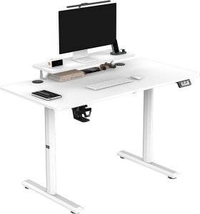Biurko Ultradesk Biurko, elektycznie regulowany, 120X60 cm, 72-117 cm, HIGHLANDER WHITE, biały, ULTRADESK 2