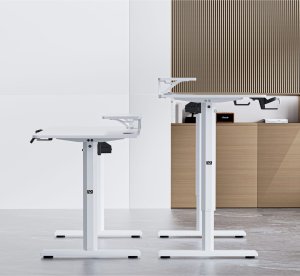 Biurko Ultradesk Biurko, elektycznie regulowany, 120X60 cm, 72-117 cm, HIGHLANDER WHITE, biały, ULTRADESK 10